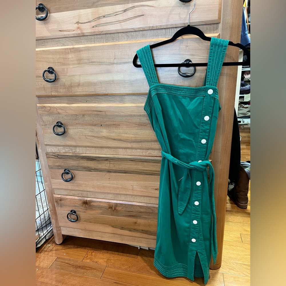 Maeve anthropology cute green jumper dress
